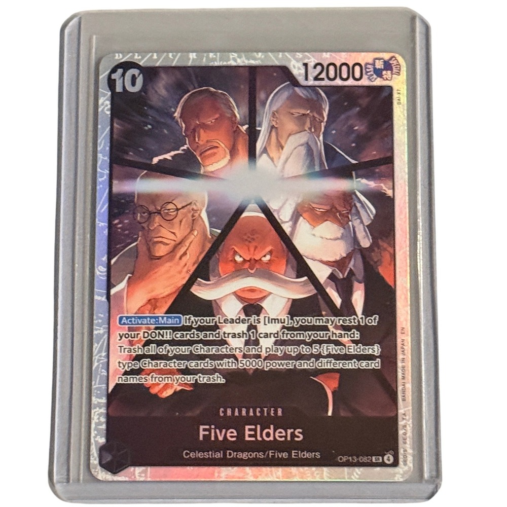 Bandai One Piece Five Elders OP13-082 SR Card 500 Years Future Black Super Rare